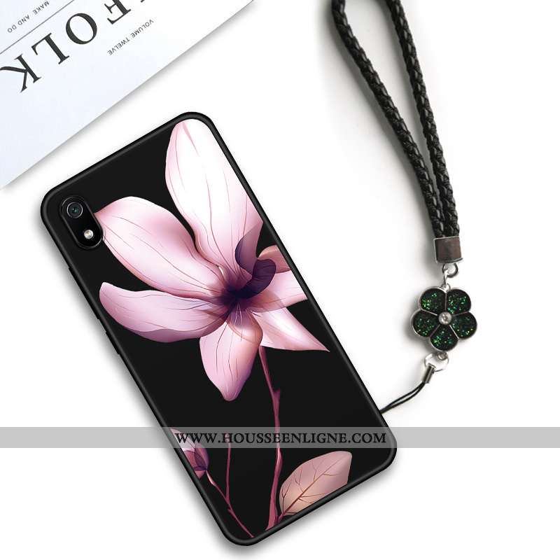 Coque Xiaomi Redmi 7a Protection Délavé En Daim Étui Fluide Doux Vintage Créatif Téléphone Portable 