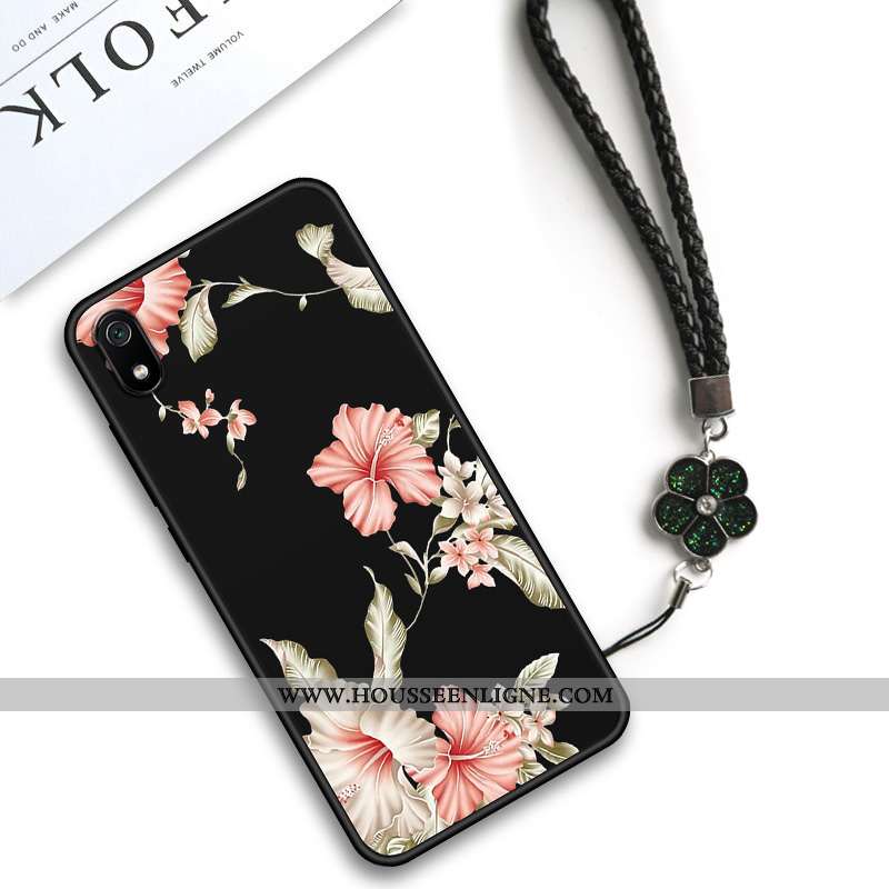 Coque Xiaomi Redmi 7a Protection Délavé En Daim Étui Fluide Doux Vintage Créatif Téléphone Portable 