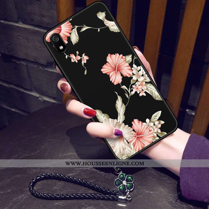 Coque Xiaomi Redmi 7a Protection Délavé En Daim Étui Fluide Doux Vintage Créatif Téléphone Portable 