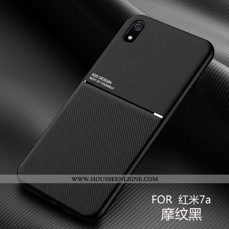 Coque Xiaomi Redmi 7a Protection Personnalité Difficile À Bord Étui Magnétisme Téléphone Portable Ro