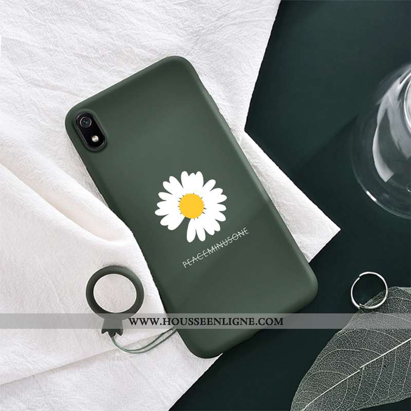 Coque Xiaomi Redmi 7a Tendance Fluide Doux Tout Compris Petite Marguerite Violet Téléphone Portable 