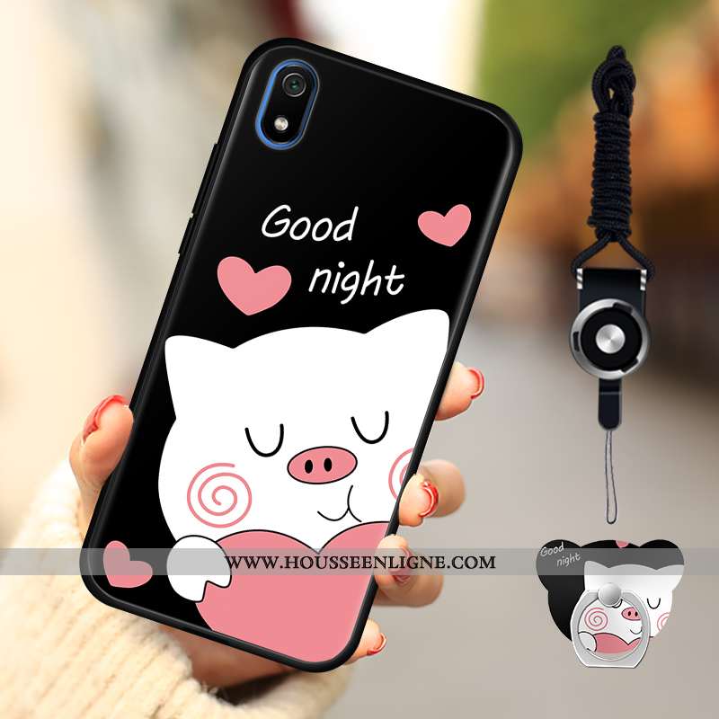 Coque Xiaomi Redmi 7a Tendance Fluide Doux Téléphone Portable Rouge Net Rouge Nouveau Bleu Foncé