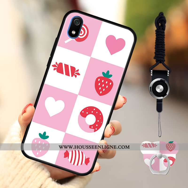 Coque Xiaomi Redmi 7a Tendance Fluide Doux Téléphone Portable Rouge Net Rouge Nouveau Bleu Foncé