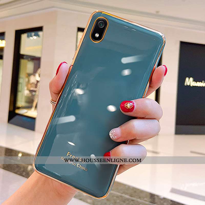 Coque Xiaomi Redmi 7a Ultra Tendance Légère Silicone Simple Rouge Bleu