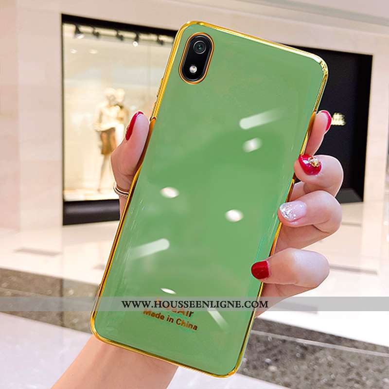 Coque Xiaomi Redmi 7a Ultra Tendance Légère Silicone Simple Rouge Bleu