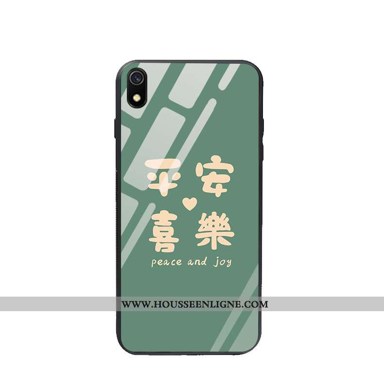 Coque Xiaomi Redmi 7a Verre Charmant Nouveau Protection Téléphone Portable Rouge Étui