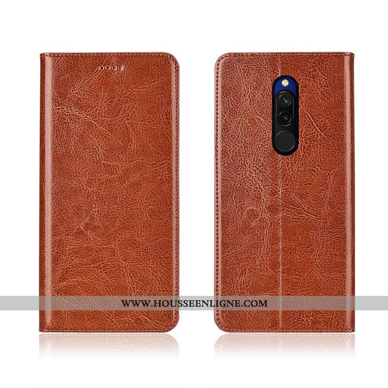 Coque Xiaomi Redmi 8 Modèle Fleurie Fluide Doux Tout Compris Nouveau Incassable Clamshell Cuir Vérit