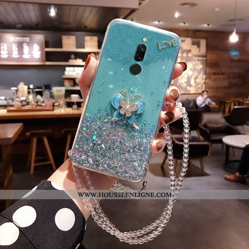 Coque Xiaomi Redmi 8 Protection Créatif Incassable Rouge Blanc Charmant Net Rouge Blanche