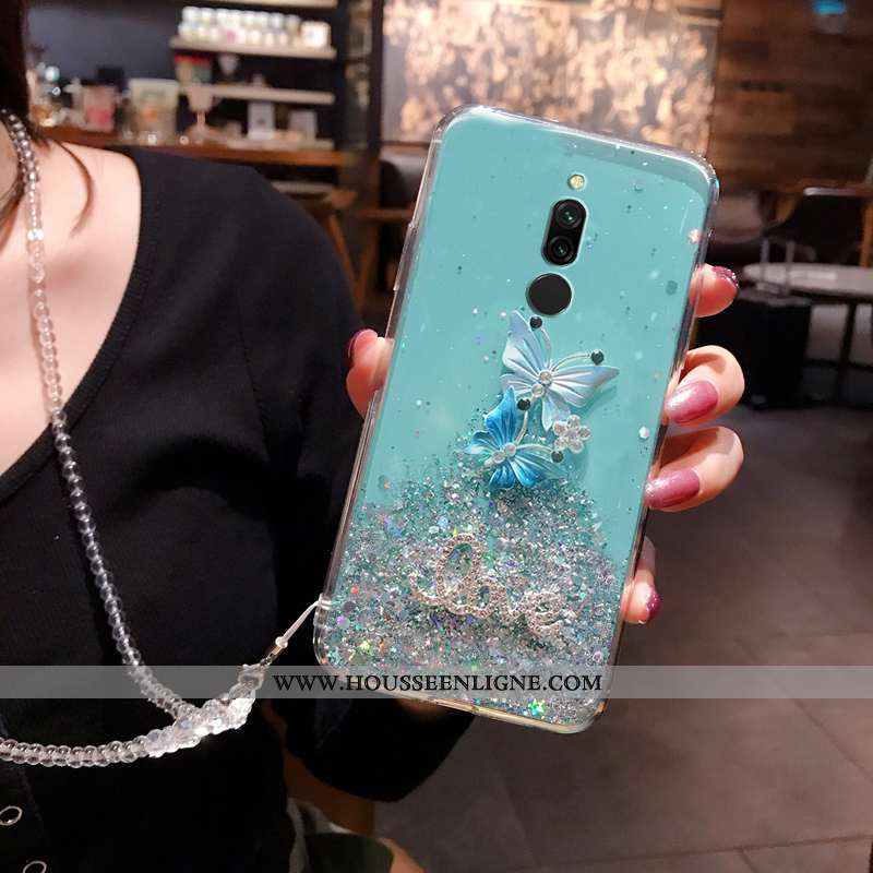 Coque Xiaomi Redmi 8 Protection Créatif Incassable Rouge Blanc Charmant Net Rouge Blanche