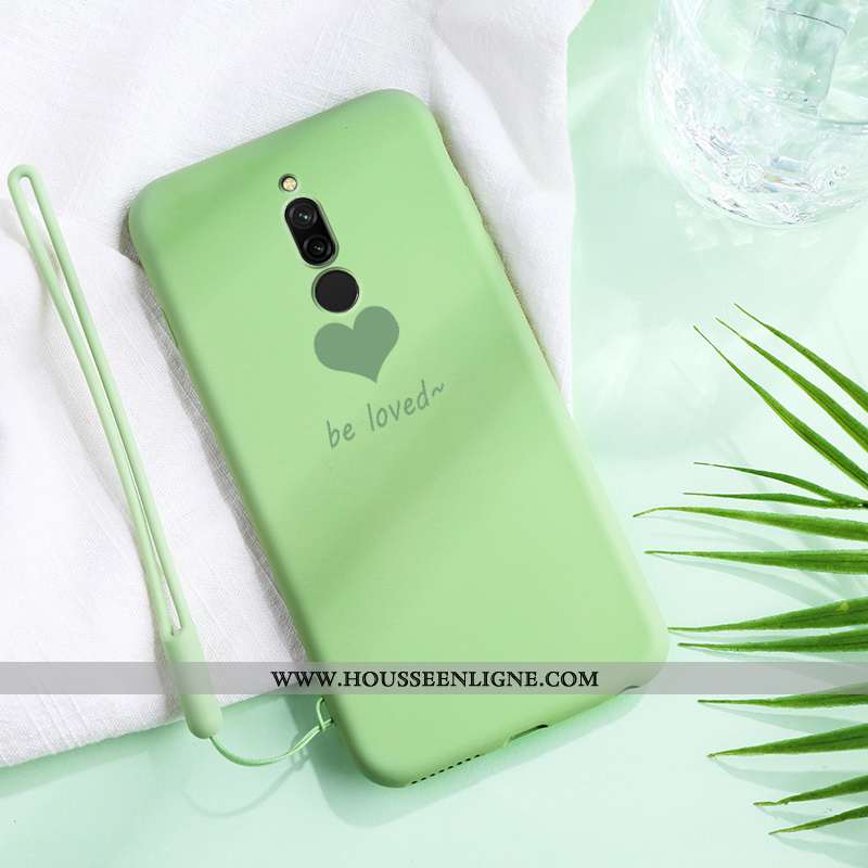 Coque Xiaomi Redmi 8 Protection Personnalité Amoureux Tout Compris Rouge Silicone Amour Verte