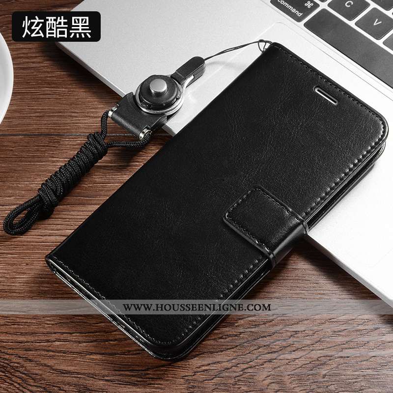 Coque Xiaomi Redmi 8 Silicone Protection Incassable Étui Cuir Tout Compris Noir