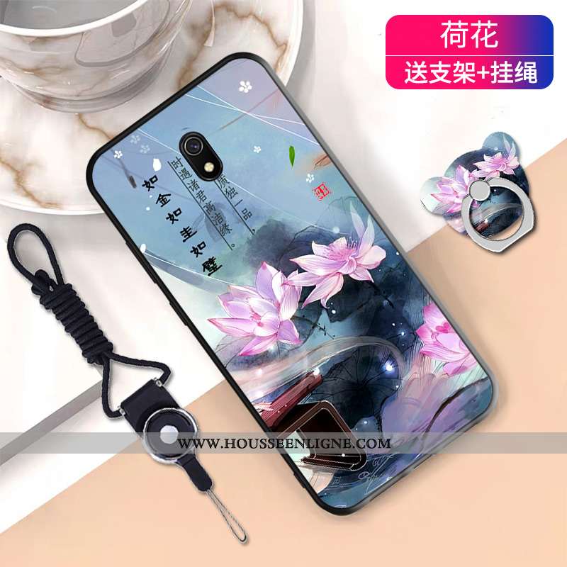 Coque Xiaomi Redmi 8a Cou Suspendu Tendance Tout Compris Tempérer Téléphone Portable Rouge Membrane 
