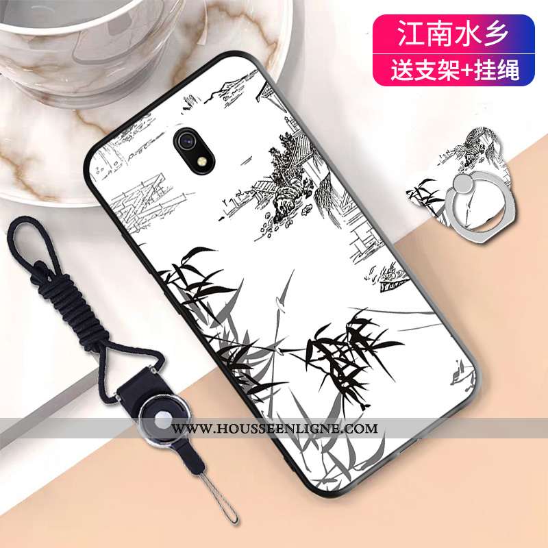 Coque Xiaomi Redmi 8a Cou Suspendu Tendance Tout Compris Tempérer Téléphone Portable Rouge Membrane 