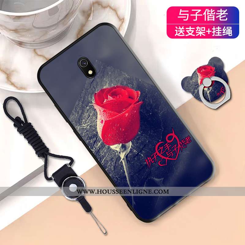 Coque Xiaomi Redmi 8a Cou Suspendu Tendance Tout Compris Tempérer Téléphone Portable Rouge Membrane 