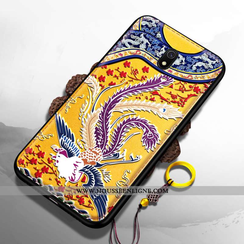 Coque Xiaomi Redmi 8a Créatif Gaufrage Jaune Vent Nouveau Légère Membrane