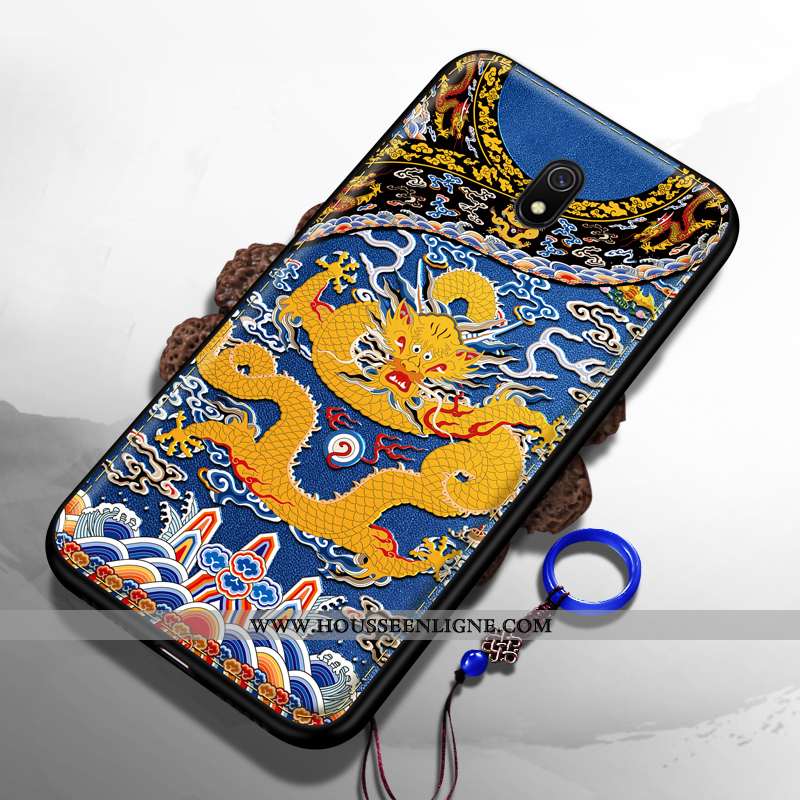 Coque Xiaomi Redmi 8a Créatif Gaufrage Jaune Vent Nouveau Légère Membrane