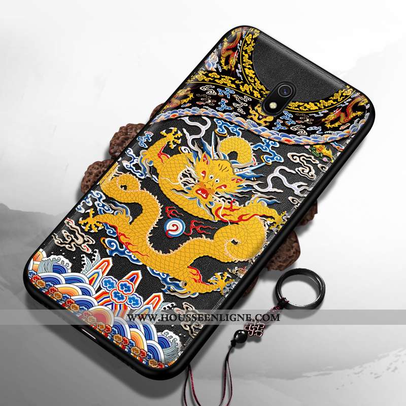 Coque Xiaomi Redmi 8a Créatif Gaufrage Jaune Vent Nouveau Légère Membrane