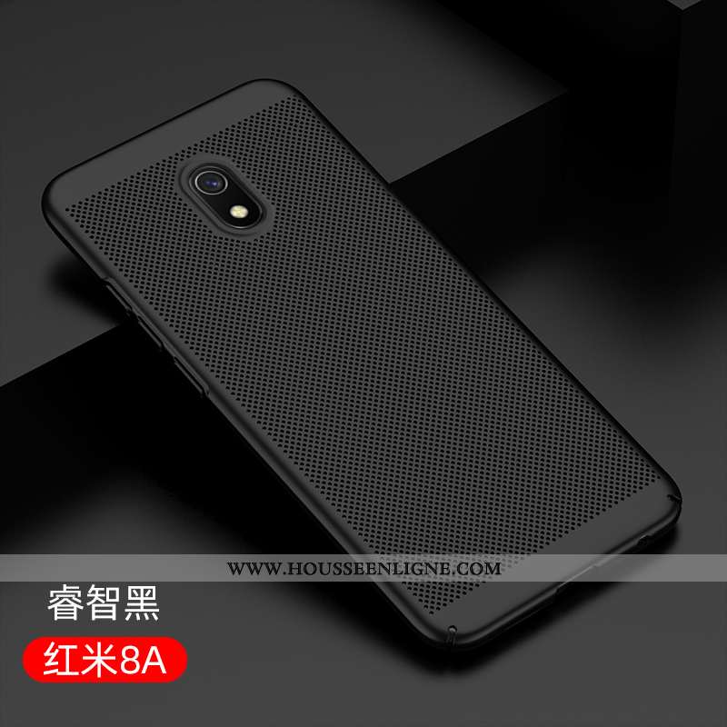 Coque Xiaomi Redmi 8a Légère Protection Rouge Étui Jeux Délavé En Daim Respirant Bleu