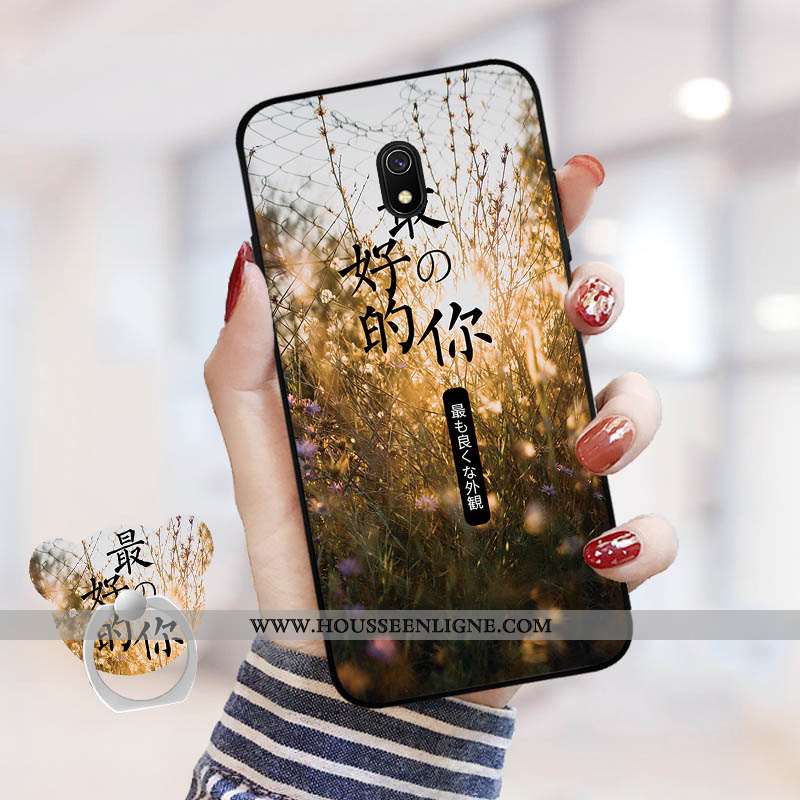 Coque Xiaomi Redmi 8a Personnalité Dessin Animé Rouge Téléphone Portable Net Rouge Tempérer Incassab