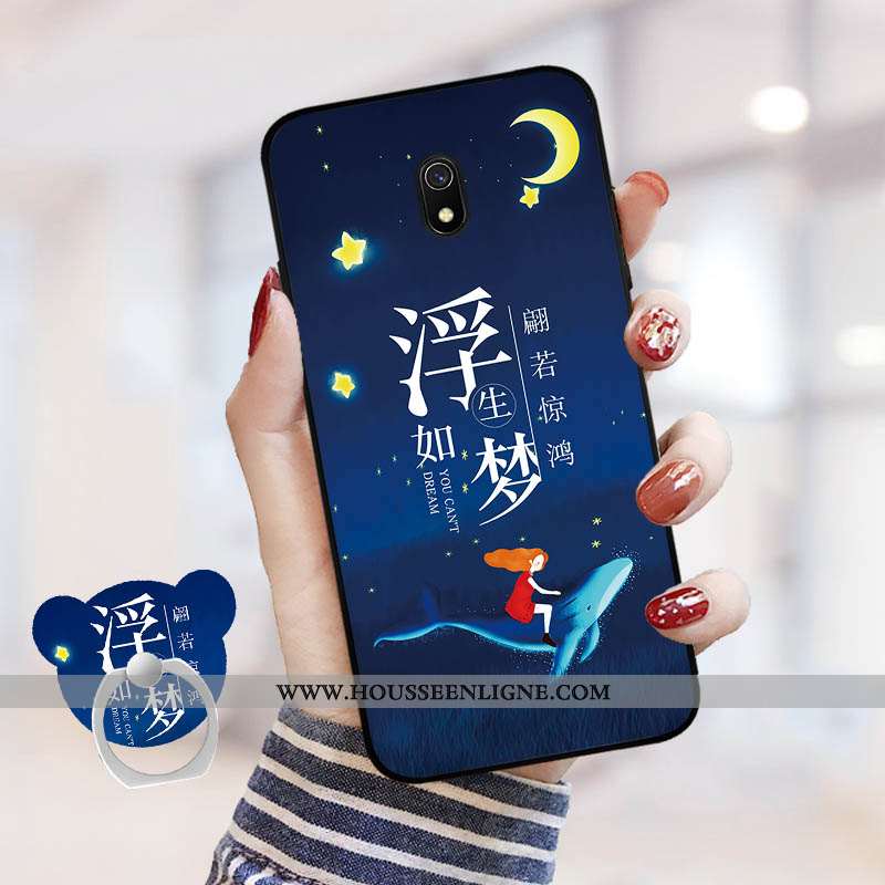Coque Xiaomi Redmi 8a Personnalité Dessin Animé Rouge Téléphone Portable Net Rouge Tempérer Incassab