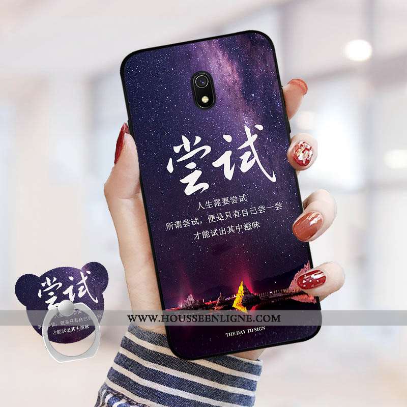 Coque Xiaomi Redmi 8a Personnalité Dessin Animé Rouge Téléphone Portable Net Rouge Tempérer Incassab