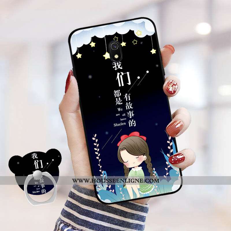 Coque Xiaomi Redmi 8a Personnalité Dessin Animé Rouge Téléphone Portable Net Rouge Tempérer Incassab