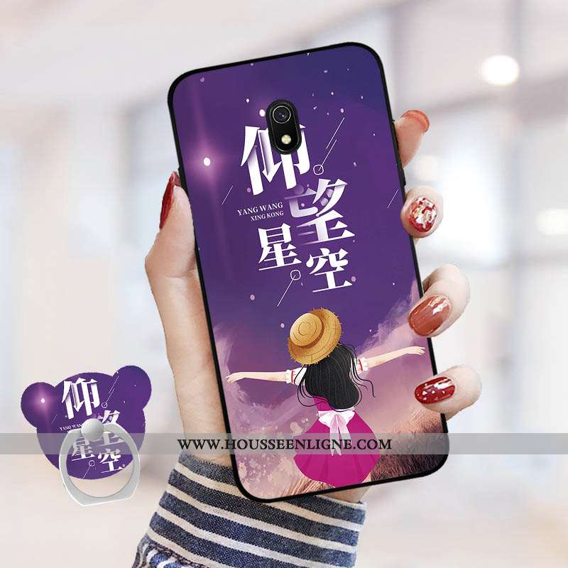 Coque Xiaomi Redmi 8a Personnalité Dessin Animé Rouge Téléphone Portable Net Rouge Tempérer Incassab