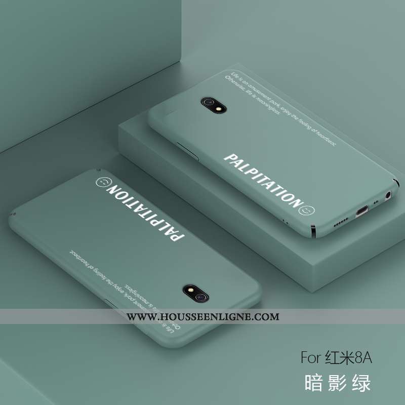 Coque Xiaomi Redmi 8a Protection Délavé En Daim Ultra Téléphone Portable Membrane Rouge Légère Verte