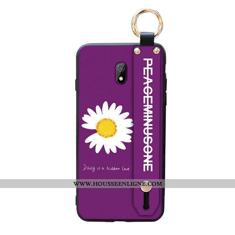 Coque Xiaomi Redmi 8a Protection Personnalité Net Rouge Fluide Doux Violet Rouge