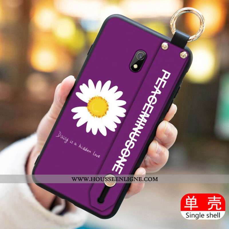 Coque Xiaomi Redmi 8a Protection Personnalité Net Rouge Fluide Doux Violet Rouge