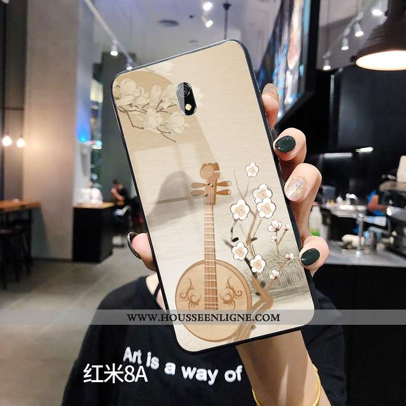 Coque Xiaomi Redmi 8a Protection Verre Net Rouge Incassable Téléphone Portable Bleu Petit