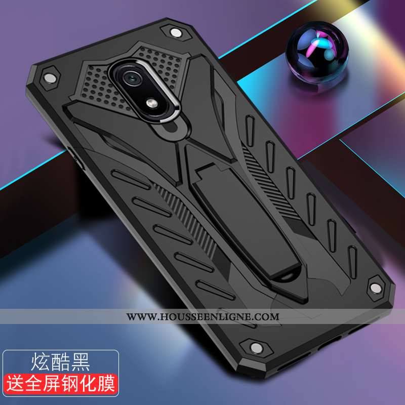 Coque Xiaomi Redmi 8a Tendance Fluide Doux Ballon Délavé En Daim Étui Difficile Nouveau Bleu