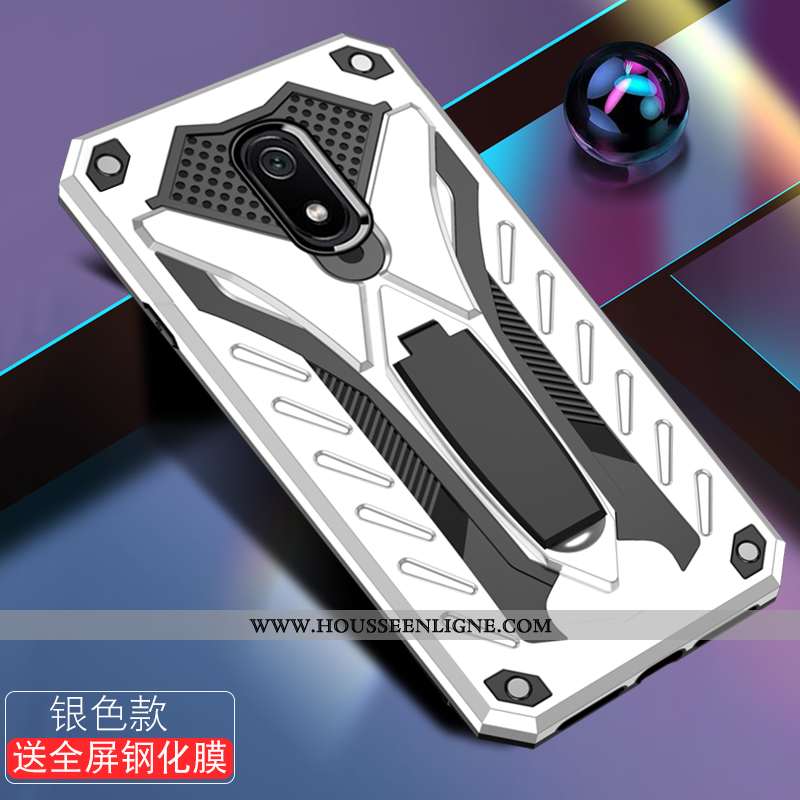 Coque Xiaomi Redmi 8a Tendance Fluide Doux Ballon Délavé En Daim Étui Difficile Nouveau Bleu