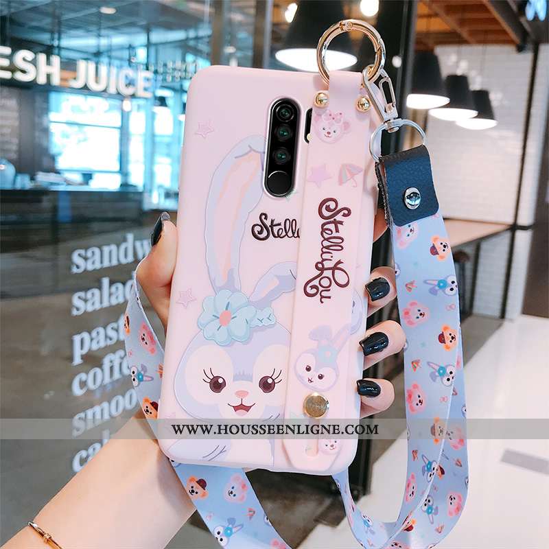 Coque Xiaomi Redmi 9 Charmant Tendance Étui Dessin Animé Bleu Lapin Protection