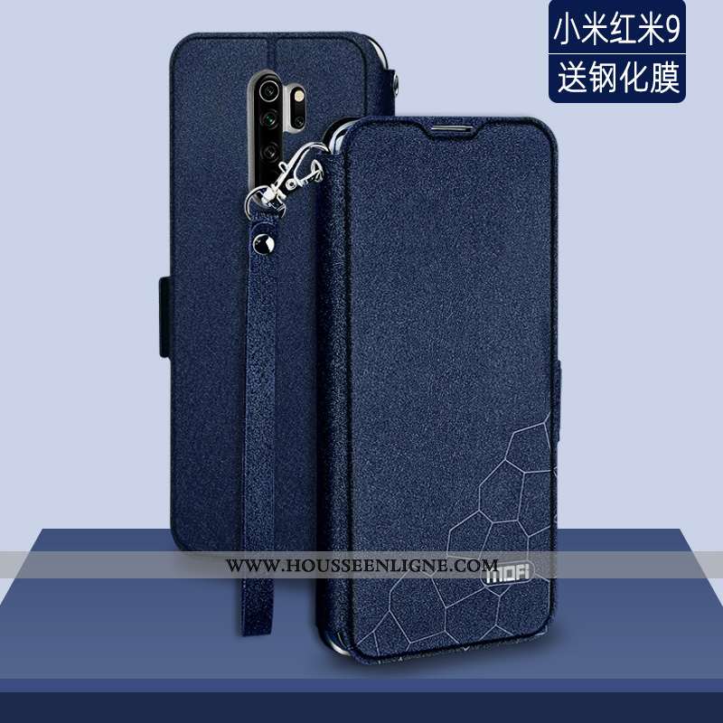 Coque Xiaomi Redmi 9 Silicone Protection Étui Petit Rouge Légère Personnalité Noir