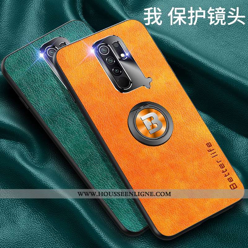Coque Xiaomi Redmi 9 Tendance Légère Téléphone Portable Délavé En Daim Ultra Fluide Doux Petit Orang