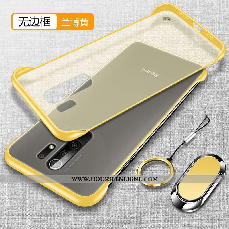 Coque Xiaomi Redmi 9 Ultra Légère Fluide Doux Transparent Simple Border Protection Jaune