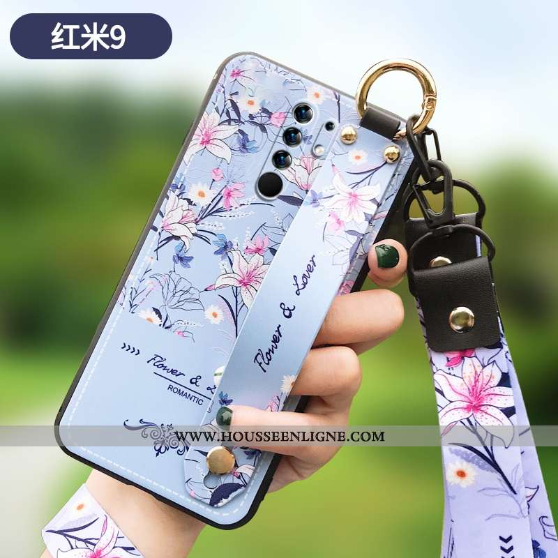 Coque Xiaomi Redmi 9 Ultra Tendance Téléphone Portable Légère Tout Compris Créatif Verte