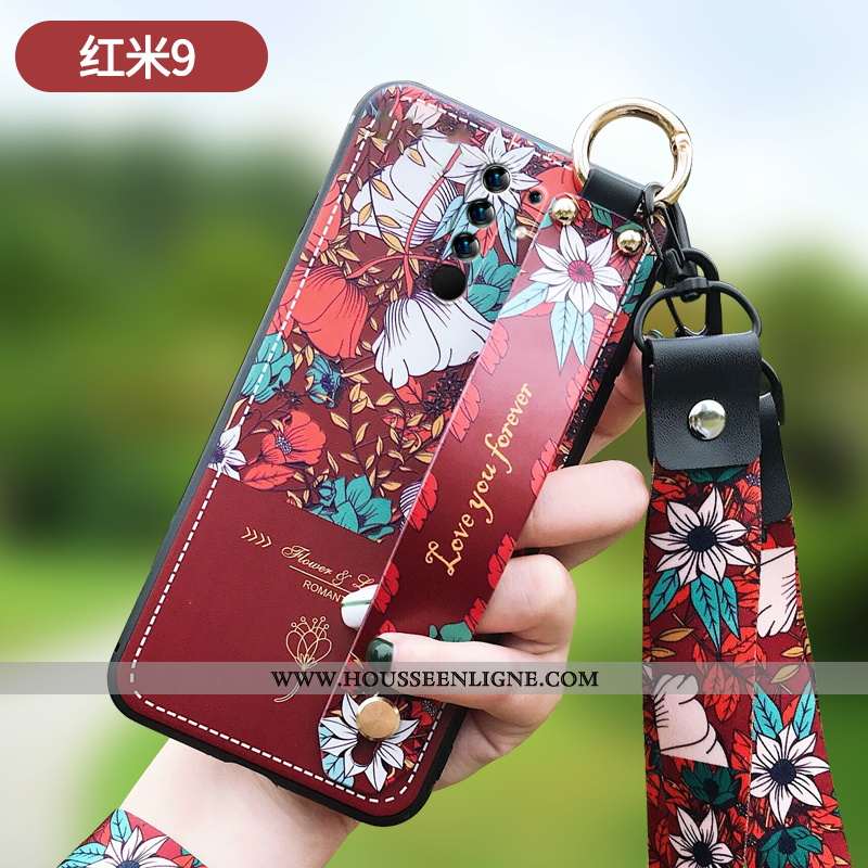 Coque Xiaomi Redmi 9 Ultra Tendance Téléphone Portable Légère Tout Compris Créatif Verte