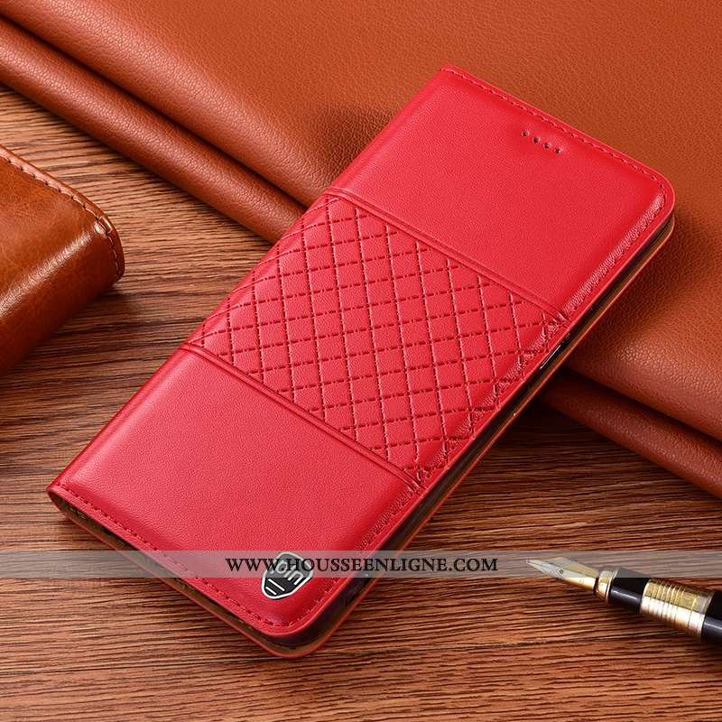 Coque Xiaomi Redmi 9a Protection Cuir Véritable Étui Petit Housse Incassable Téléphone Portable Bleu