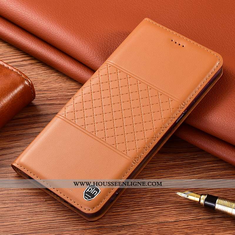 Coque Xiaomi Redmi 9a Protection Cuir Véritable Étui Petit Housse Incassable Téléphone Portable Bleu