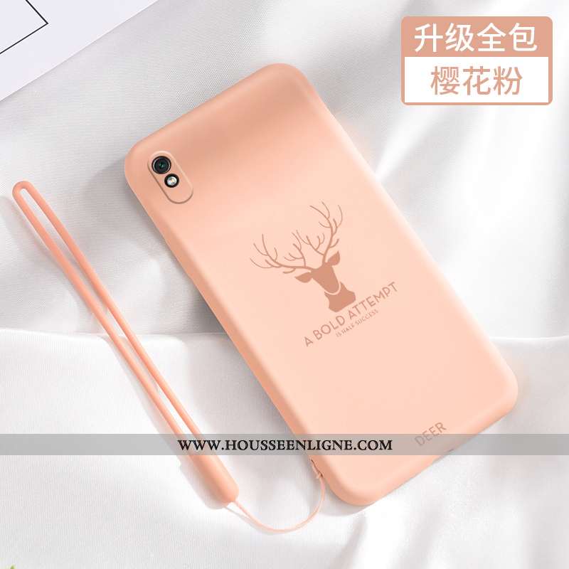 Coque Xiaomi Redmi 9a Protection Délavé En Daim Rouge Incassable Tendance Tout Compris Fluide Doux G