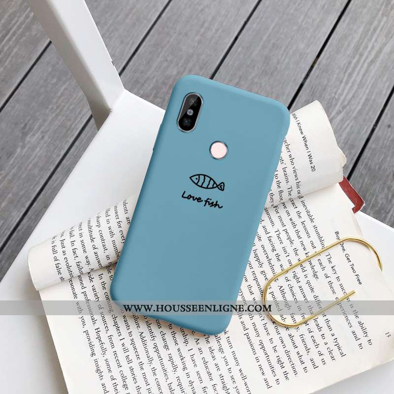 Coque Xiaomi Redmi Note 5 Charmant Tendance Haute Incassable Chiens Bleu Petit