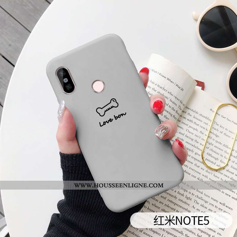 Coque Xiaomi Redmi Note 5 Charmant Tendance Haute Incassable Chiens Bleu Petit