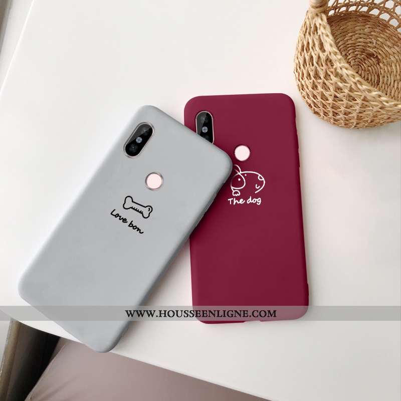 Coque Xiaomi Redmi Note 5 Charmant Tendance Haute Incassable Chiens Bleu Petit