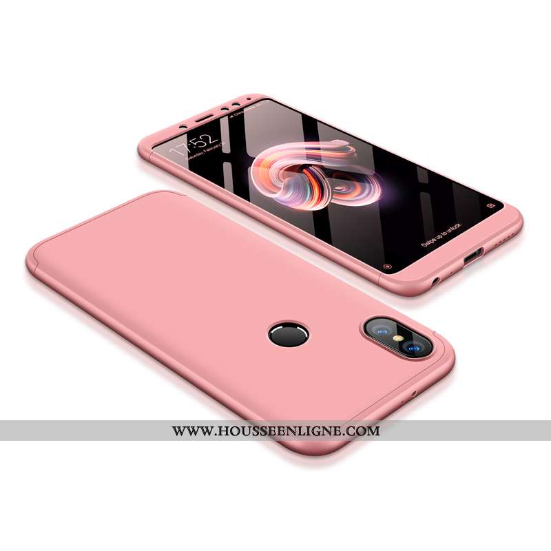 Coque Xiaomi Redmi Note 5 Délavé En Daim Incassable Nouveau Or Téléphone Portable Difficile Rouge Do
