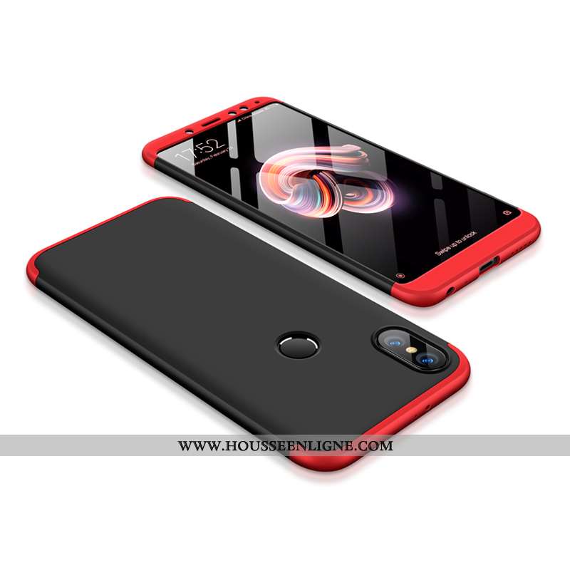 Coque Xiaomi Redmi Note 5 Délavé En Daim Incassable Nouveau Or Téléphone Portable Difficile Rouge Do