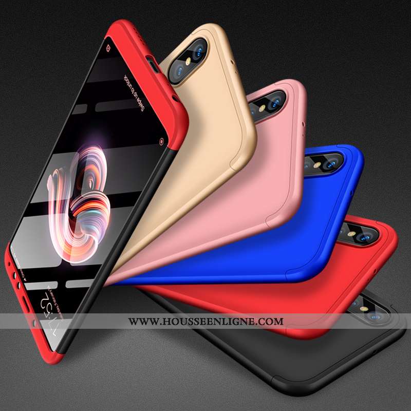 Coque Xiaomi Redmi Note 5 Délavé En Daim Incassable Nouveau Or Téléphone Portable Difficile Rouge Do