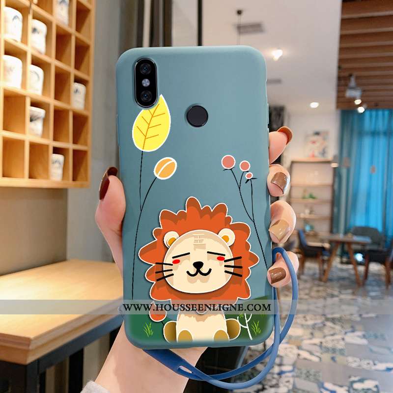 Coque Xiaomi Redmi Note 5 Fluide Doux Silicone Rouge Petit Incassable Lapin Téléphone Portable Bleu