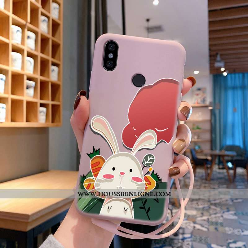 Coque Xiaomi Redmi Note 5 Fluide Doux Silicone Rouge Petit Incassable Lapin Téléphone Portable Bleu
